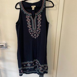 STYLE & CO Knit Dress, Navy Blue, Large